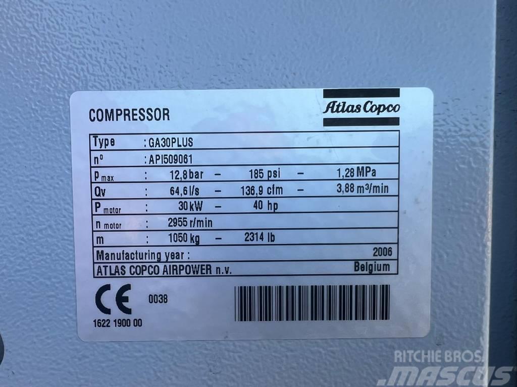 Atlas Copco Compressor, Kompressor GA 30+ FF Kompressorer