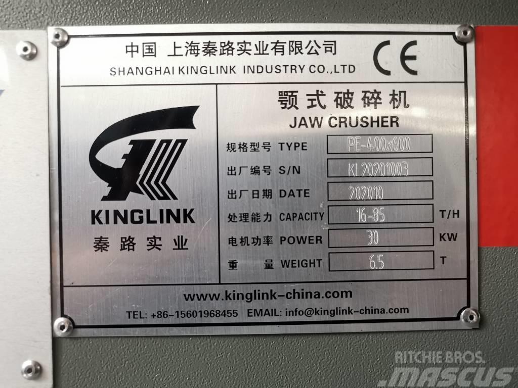 Kinglink Jaw Crusher PE400X600 (16X24) Knusere - anlæg