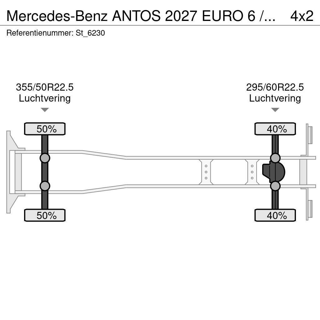 Mercedes-Benz ANTOS 2027 EURO 6 / OPRIJ / MACHINE TRANSPORT Autotransportere / Knæklad