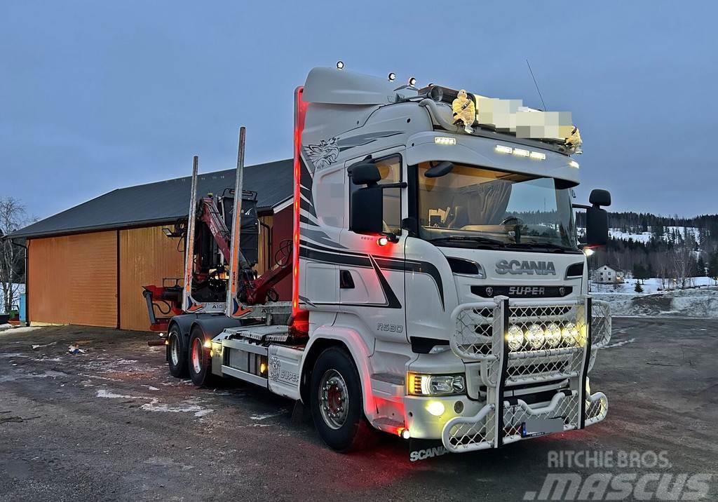 Scania R580 *6x4 *CRANE FTG V10 *SERVICE AGREEMENT Tømmertransport