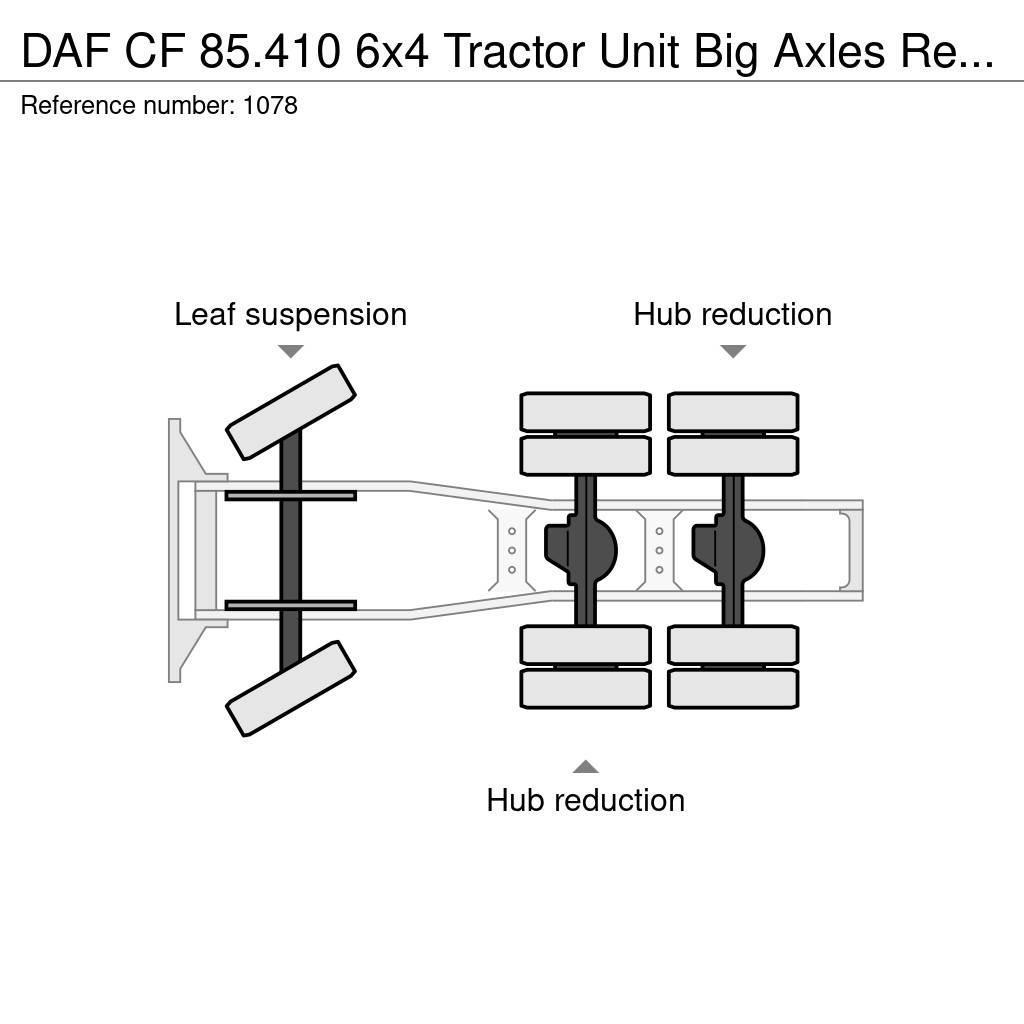 DAF CF 85.410 6x4 Tractor Unit Big Axles Retarder Good Trækkere