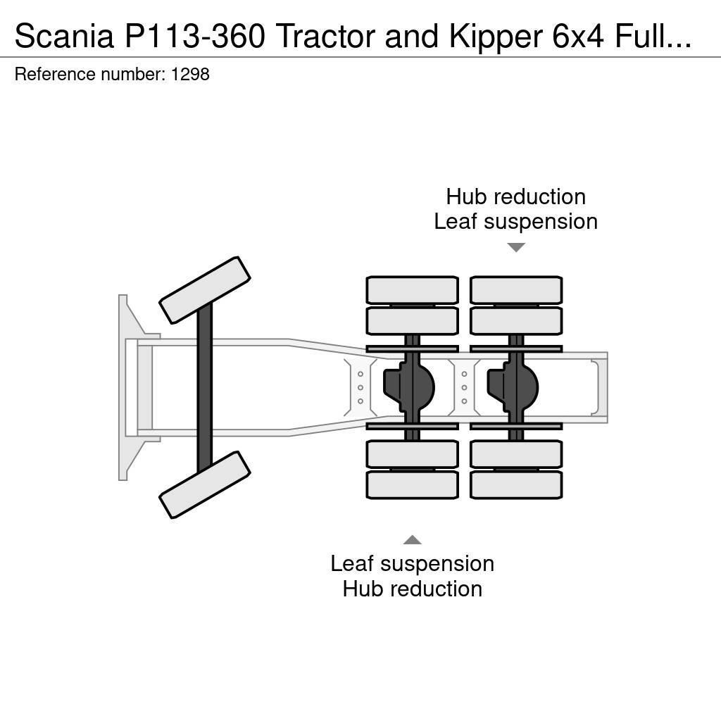 Scania P113-360 Tractor and Kipper 6x4 Full Steel Suspens Trækkere