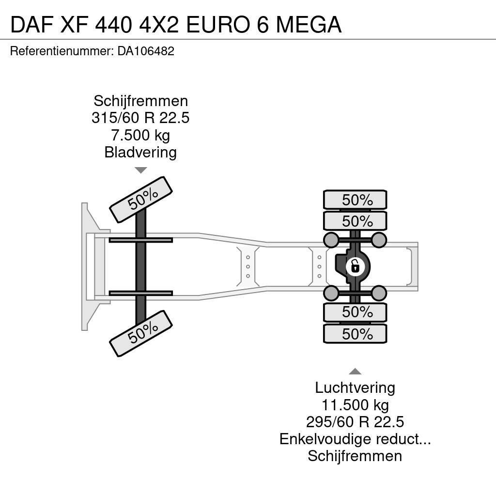 DAF XF 440 4X2 EURO 6 MEGA Trækkere