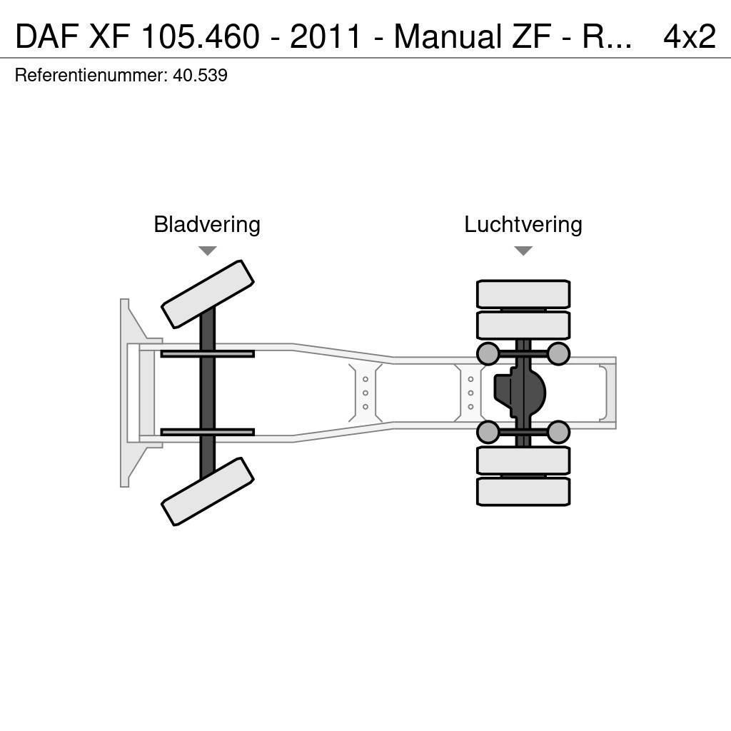DAF XF 105.460 - 2011 - Manual ZF - Retarder - Origin: Trækkere