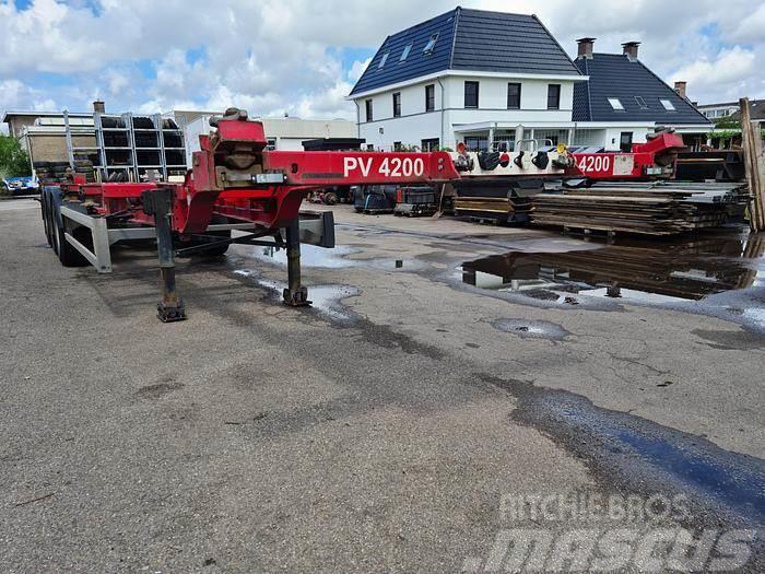 Krone SDC27ELTU5-2 | All connections | Rear extendible Semi-trailer med containerramme