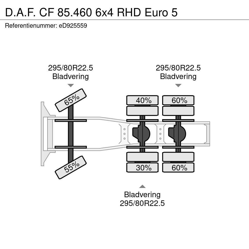 DAF CF 85.460 6x4 RHD Euro 5 Trækkere