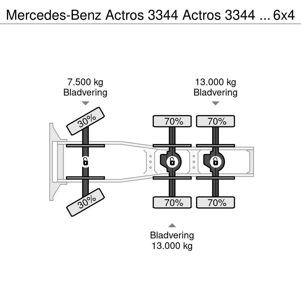 Mercedes-Benz Actros 3344 Actros 3344 Kipphydraulik 6x4 33Ton Trækkere