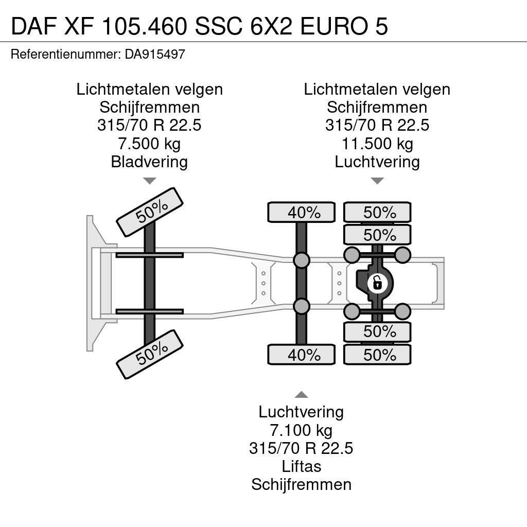 DAF XF 105.460 SSC 6X2 EURO 5 Trækkere