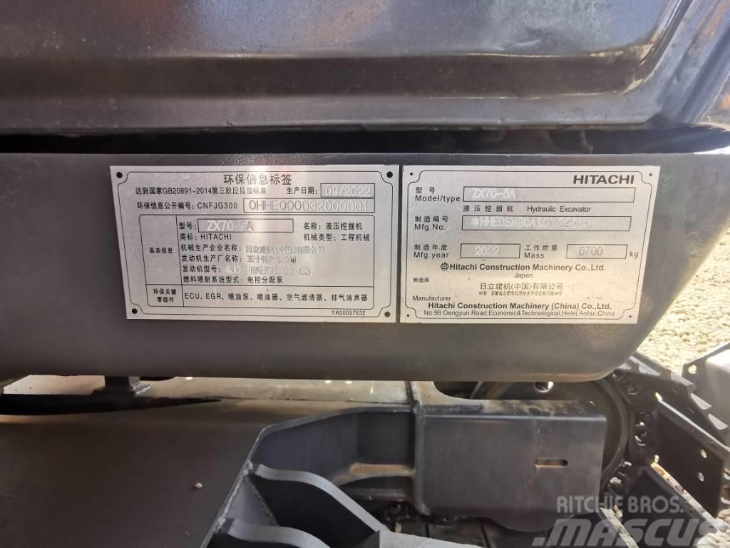 Hitachi ZX 70 Minigravemaskiner