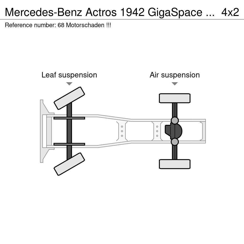 Mercedes-Benz Actros 1942 GigaSpace / Motorschaden !!! Trækkere