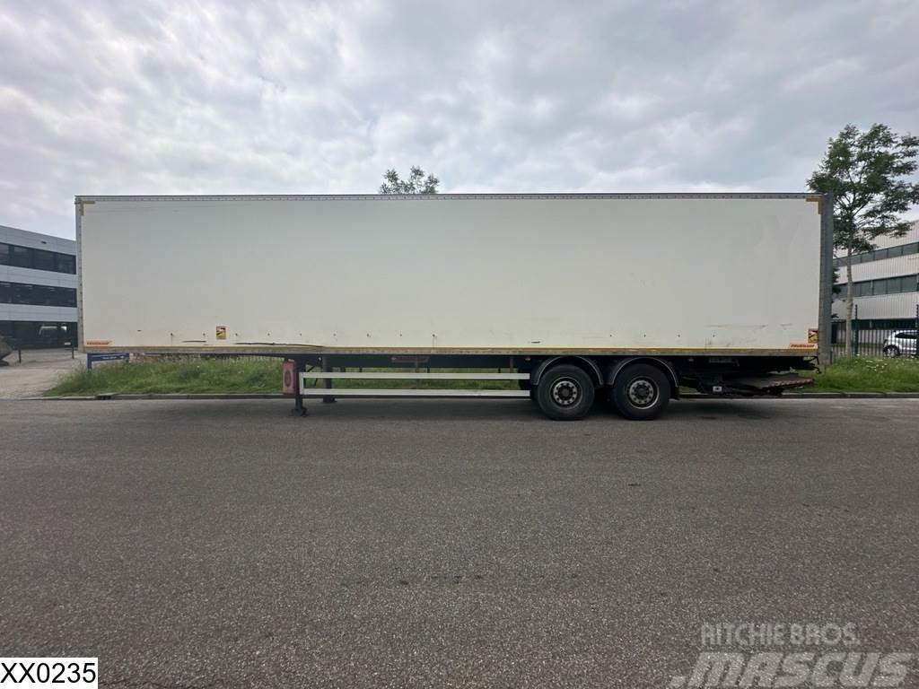 Fruehauf gesloten bak Dhollandia Semi-trailer med fast kasse