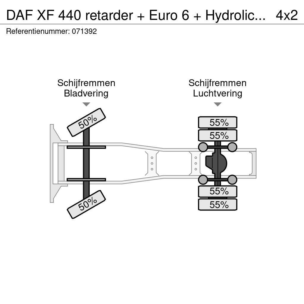 DAF XF 440 retarder + Euro 6 + Hydrolic system + Manua Trækkere