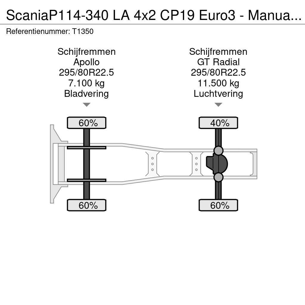 Scania P114-340 LA 4x2 CP19 Euro3 - Manual - Side Skirts Trækkere