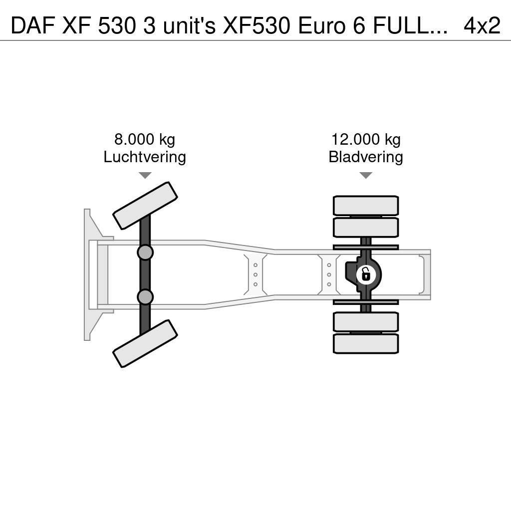 DAF XF 530 3 unit's XF530 Euro 6 FULL-SPOILER ZF-Intar Trækkere