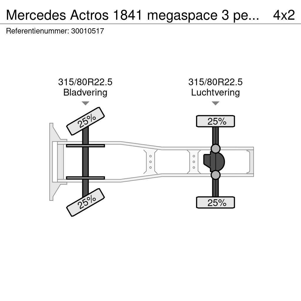 Mercedes-Benz Actros 1841 megaspace 3 pedals Trækkere