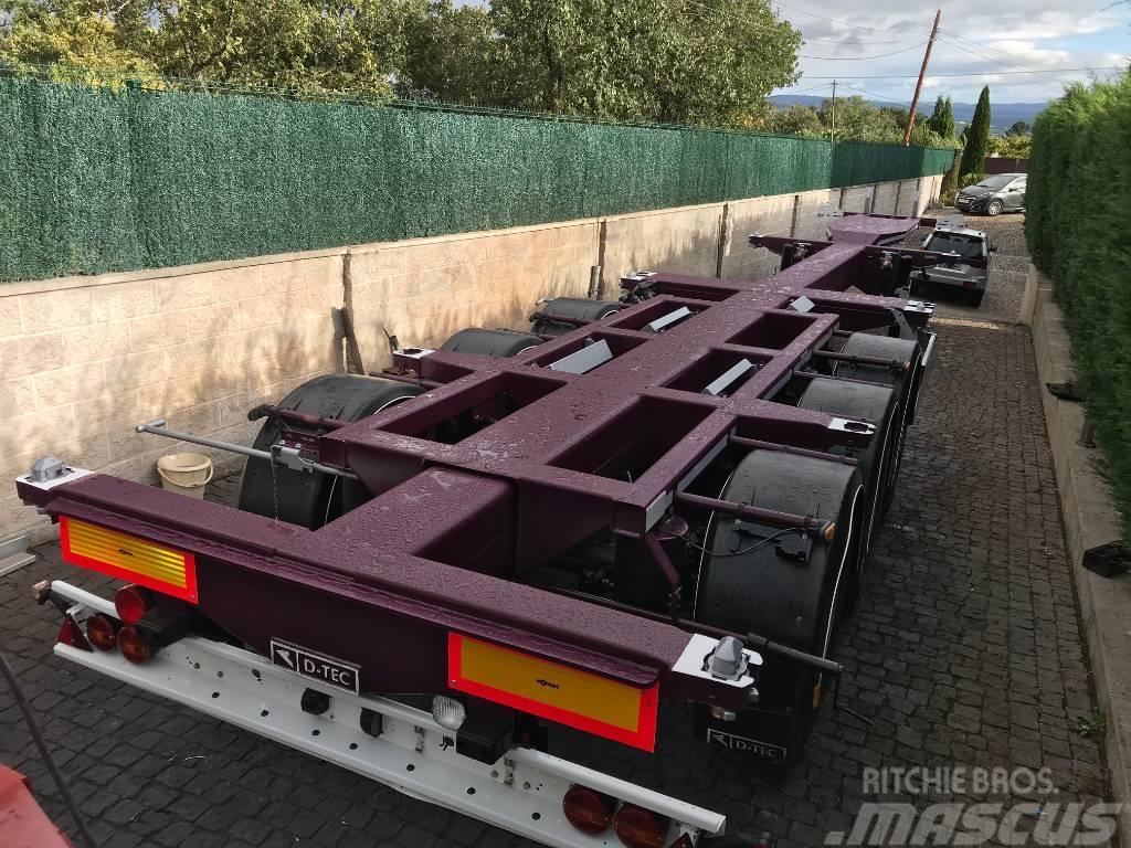  DTEC FT-43-03V Semi-trailer med containerramme