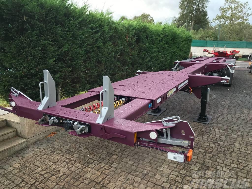 DTEC FT-43-03V Semi-trailer med containerramme
