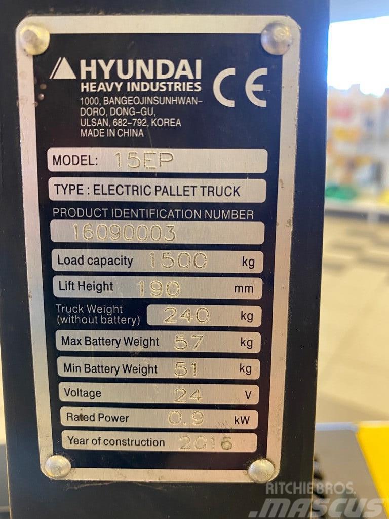 Hyundai 15EP El-palleløftere