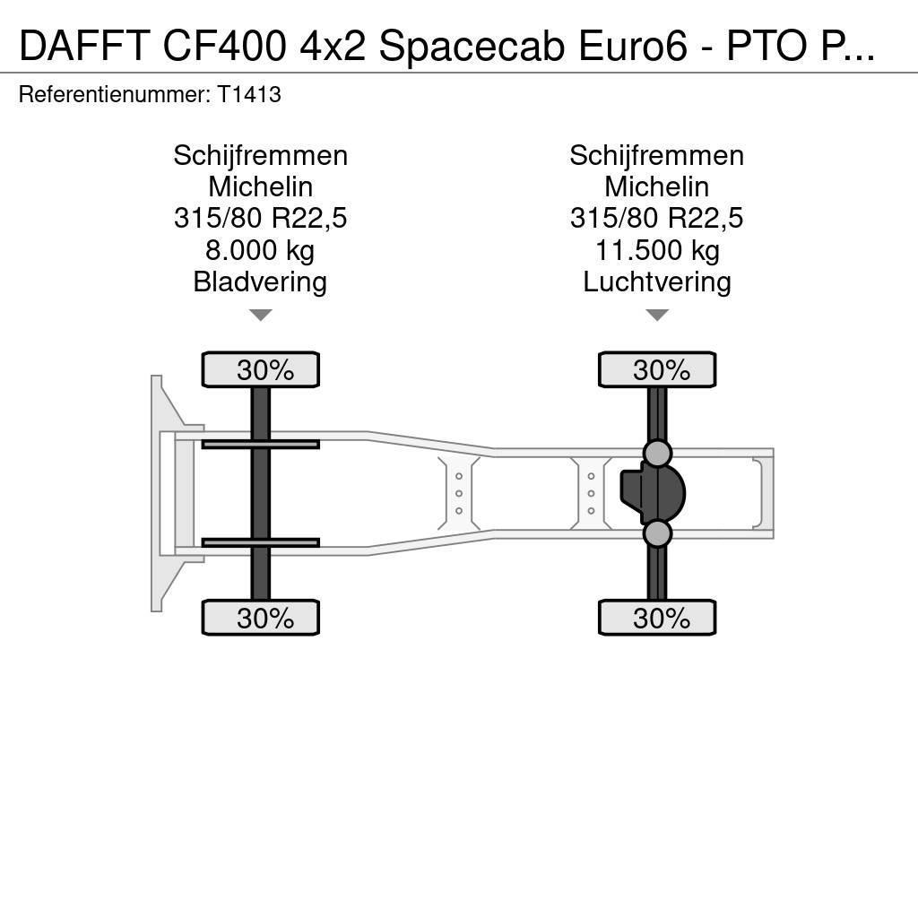 DAF FT CF400 4x2 Spacecab Euro6 - PTO Prep - Large Fue Trækkere