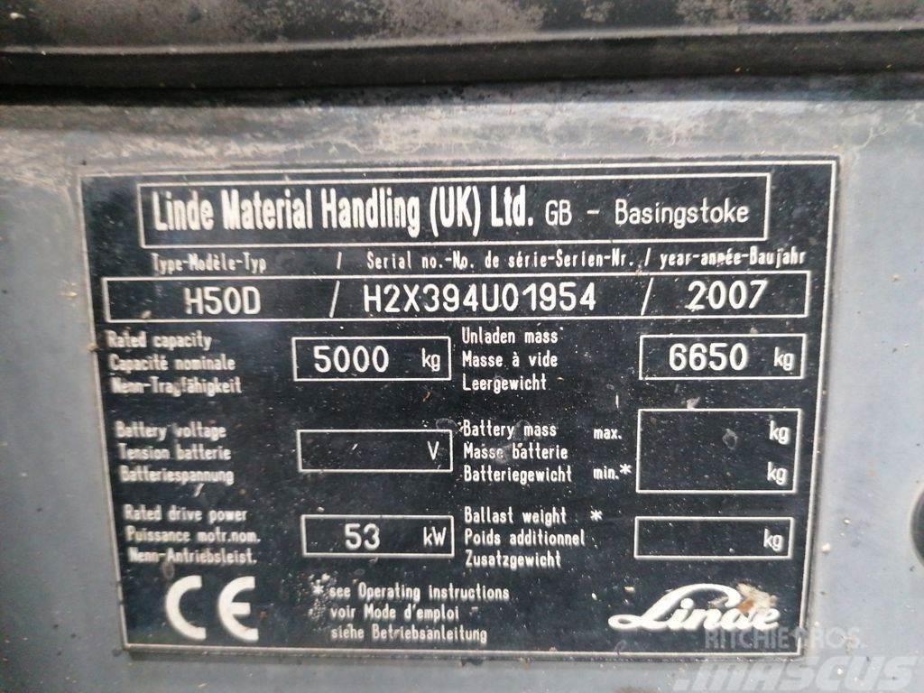 Linde H50D Diesel gaffeltrucks