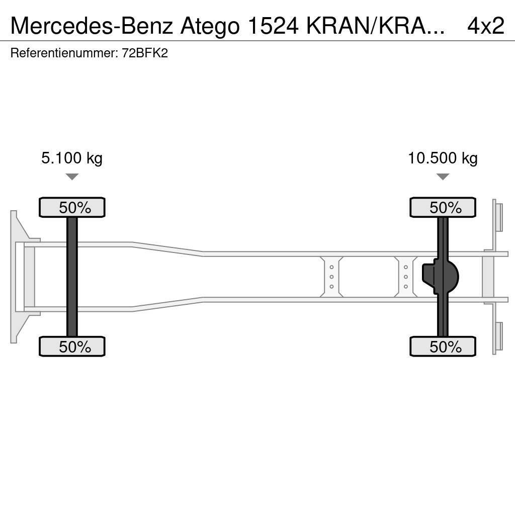 Mercedes-Benz Atego 1524 KRAN/KRAAN/MANUELL!!191tkm!!! Kraner til alt terræn