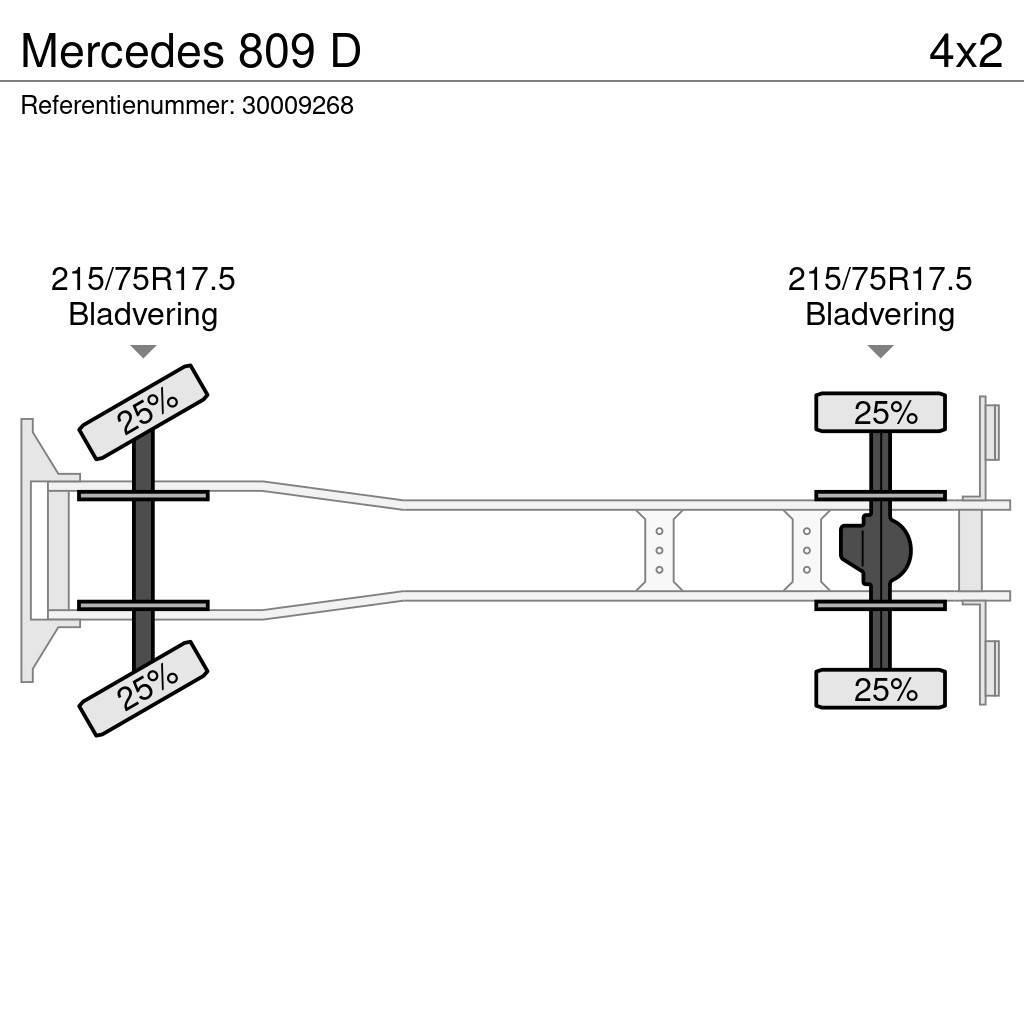 Mercedes-Benz 809 D Lastbil med lad/Flatbed