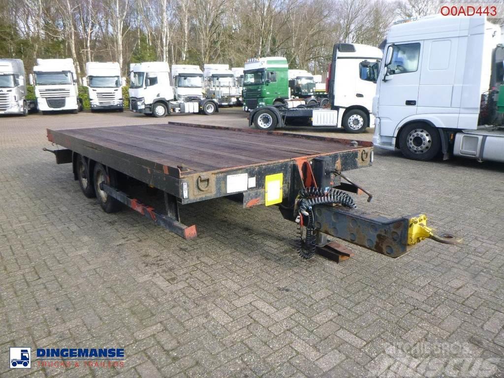  Adcliffe 2-axle drawbar platform trailer 7 t Anhænger med lad/Flatbed