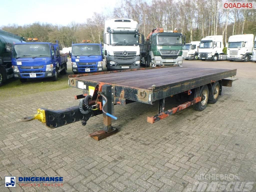  Adcliffe 2-axle drawbar platform trailer 7 t Anhænger med lad/Flatbed