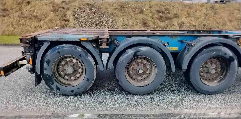 Krone Chassis Gooseneck Extendible Semi-trailer med containerramme