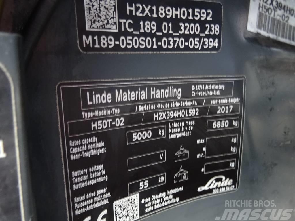Linde H50T-02 LPG gaffeltrucks
