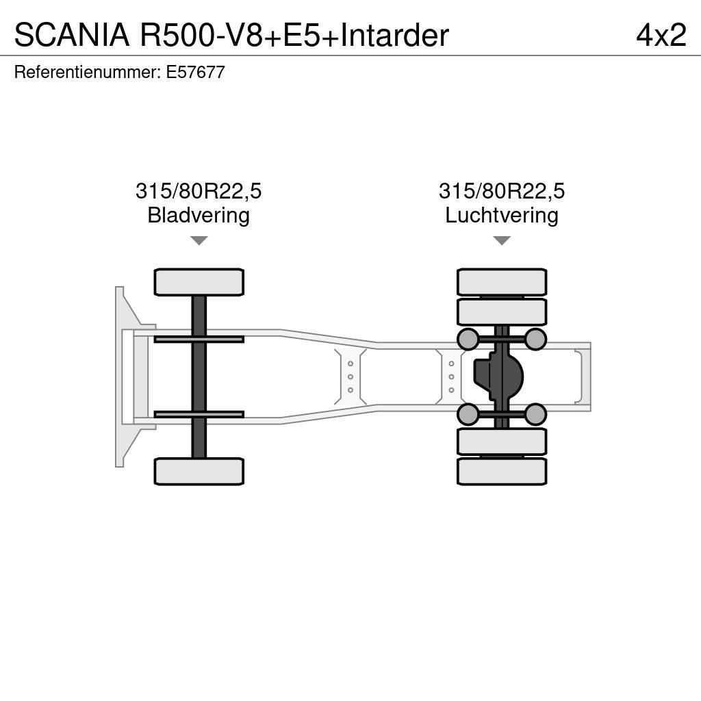 Scania R500-V8+E5+Intarder Trækkere