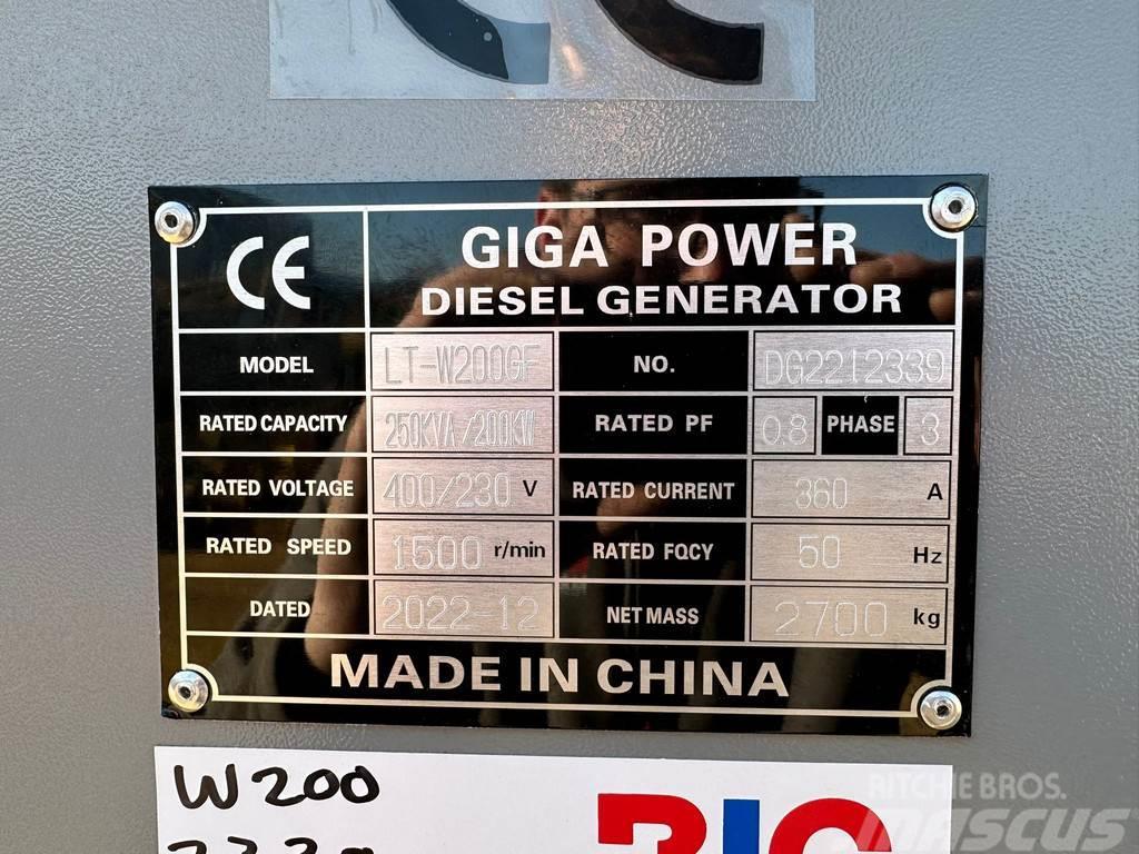  Giga power 250 kVA LT-W200GF silent generator set Andre generatorer