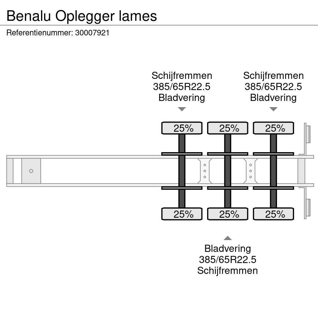 Benalu Oplegger lames Semi-trailer med lad/flatbed