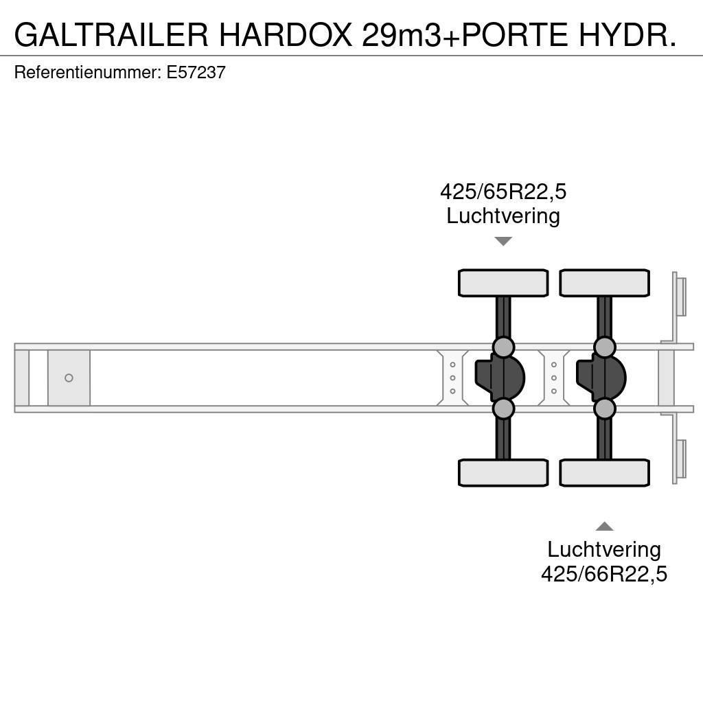  GALTRAILER HARDOX 29m3+PORTE HYDR. Semi-trailer med tip