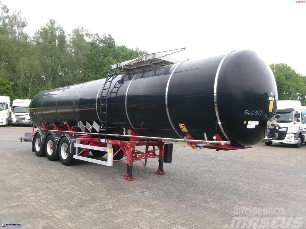 LAG Bitumen tank inox 33 m3 / 1 comp + ADR Semi-trailer med Tank