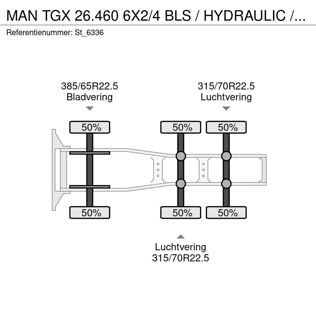 MAN TGX 26.460 6X2/4 BLS / HYDRAULIC / NL TRUCK Trækkere