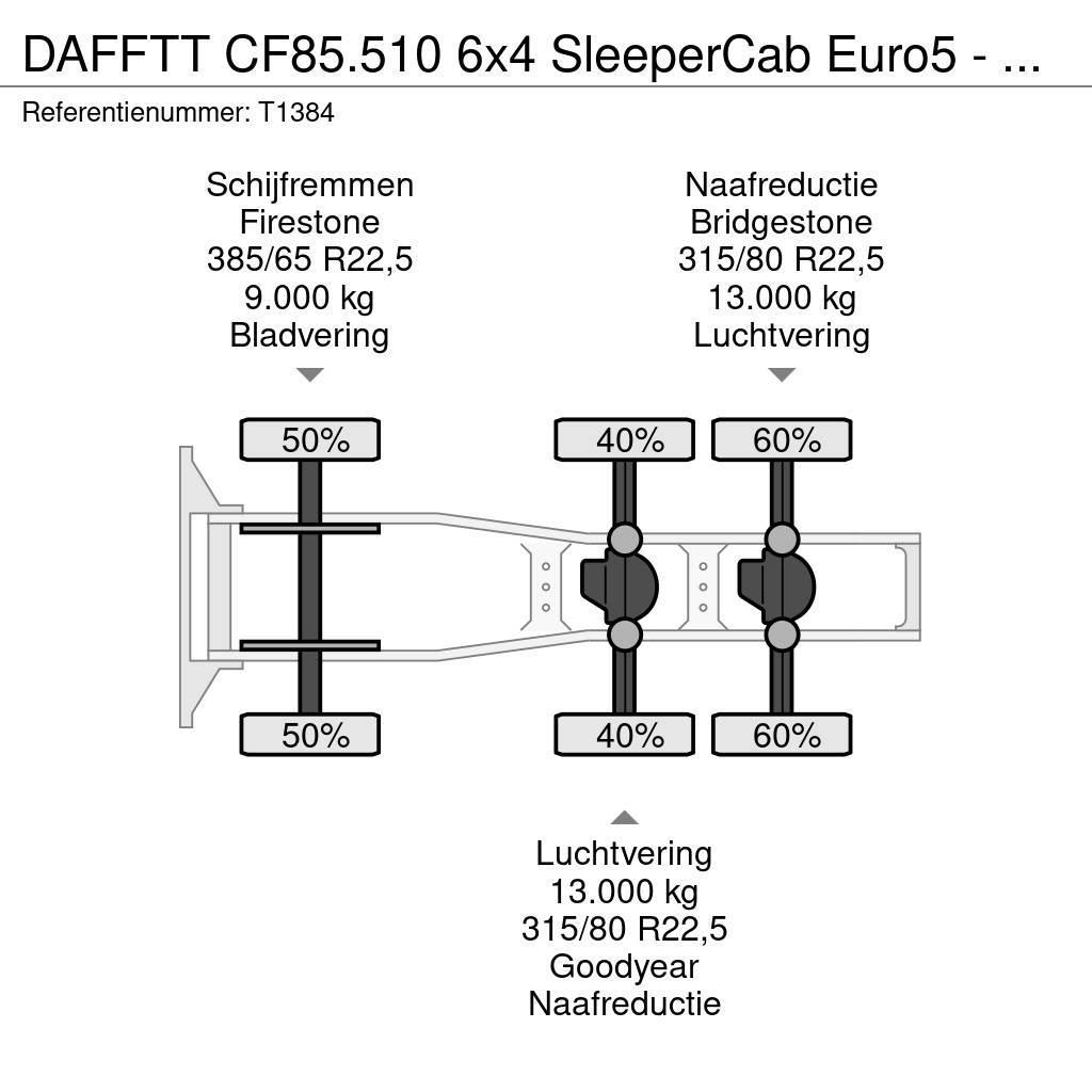 DAF FTT CF85.510 6x4 SleeperCab Euro5 - 189.000km Orig Trækkere