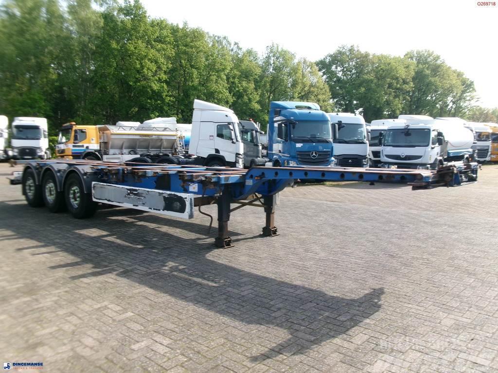 Krone 3-axle container trailer 20-30-40-45 ft SDC27 Semi-trailer med containerramme