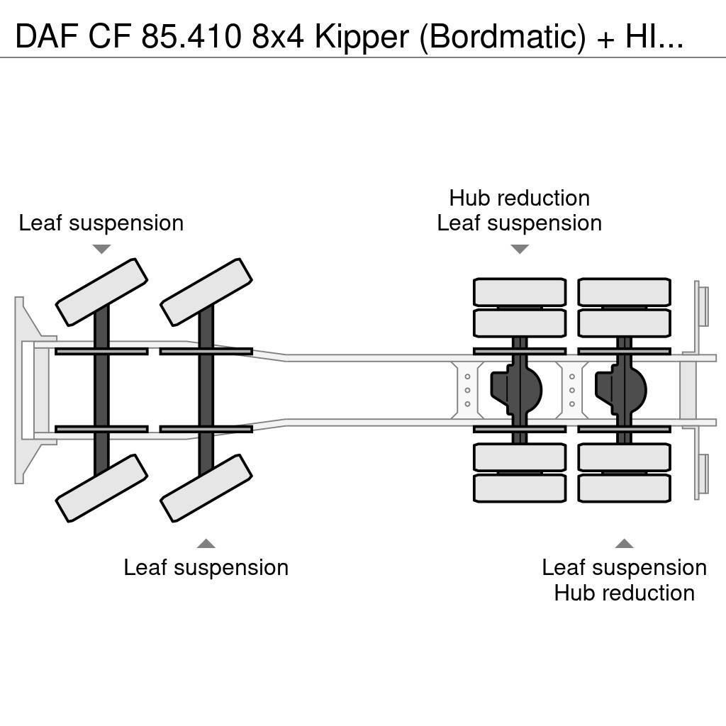 DAF CF 85.410 8x4 Kipper (Bordmatic) + HIAB 211 EP- 3 Lastbiler med tip