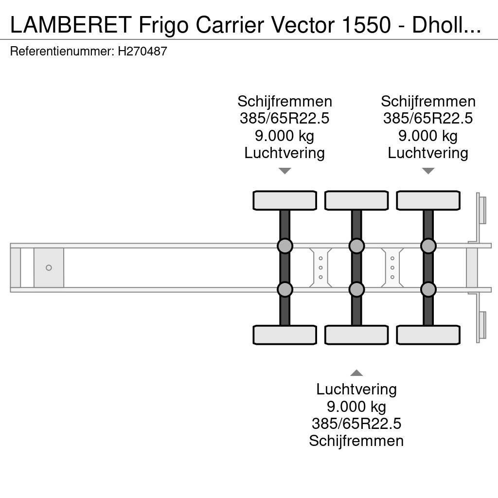 Lamberet Frigo Carrier Vector 1550 - Dhollandia Loadlift - Semi-trailer med Kølefunktion