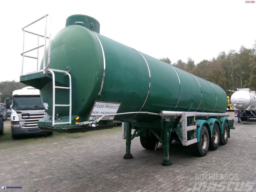  Melton Food tank inox 25 m3 / 1 comp Semi-trailer med Tank