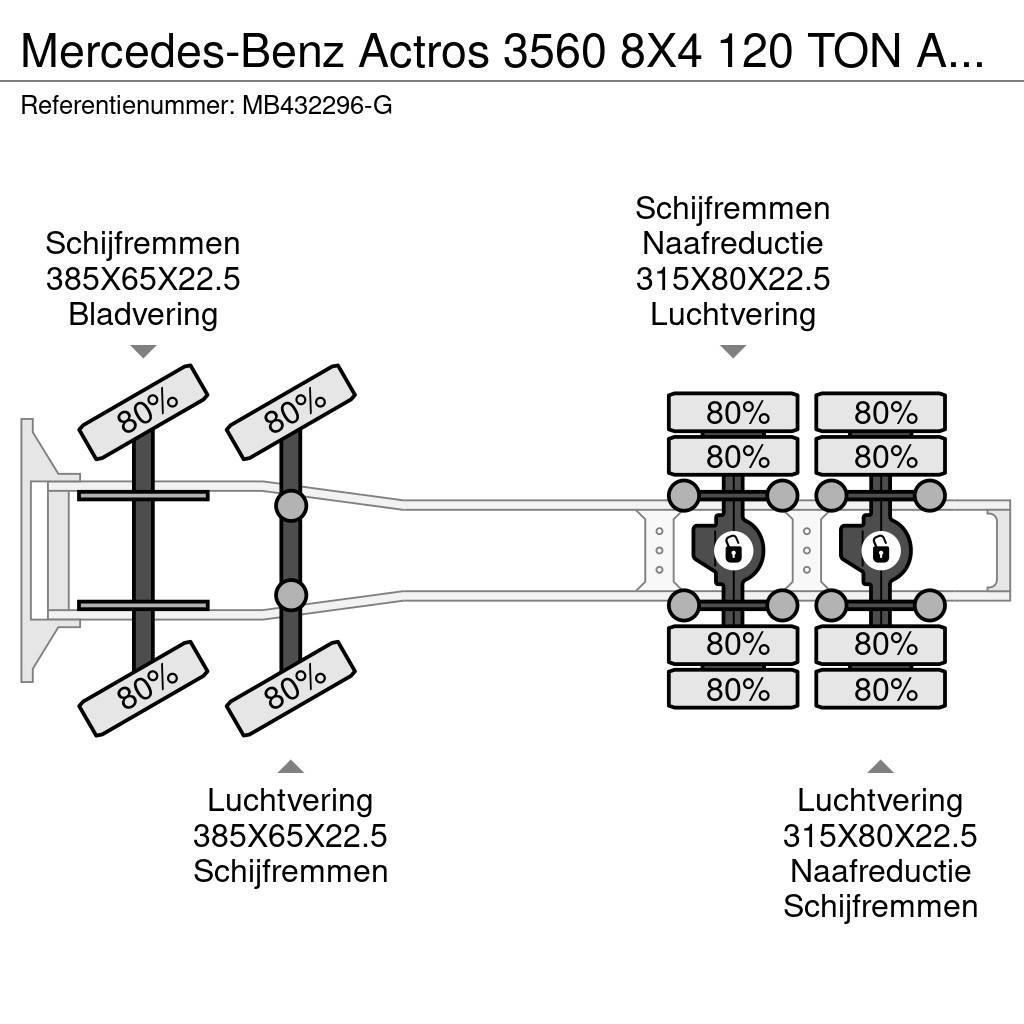 Mercedes-Benz Actros 3560 8X4 120 TON AN RETARDER Trækkere