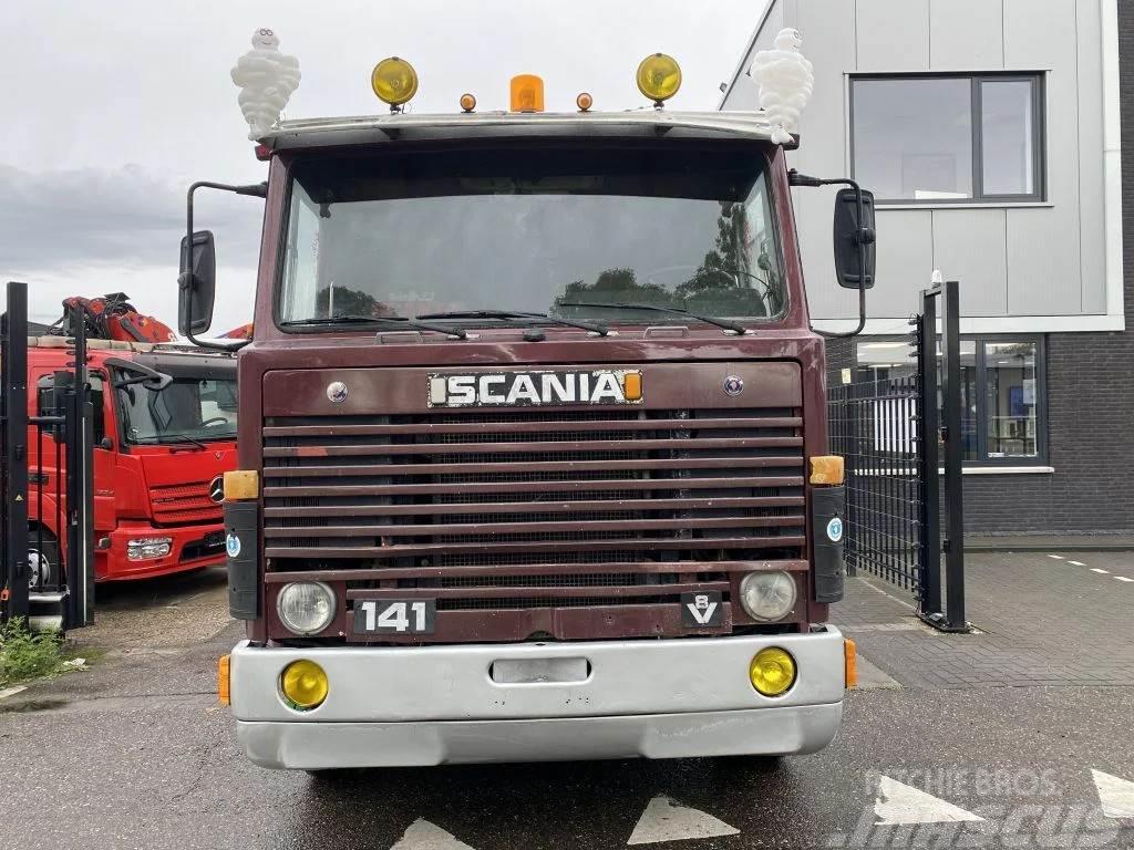 Scania LB141 V8 141 V8 - 6X2 - BOX 7,35 METER Lastbil med lad/Flatbed