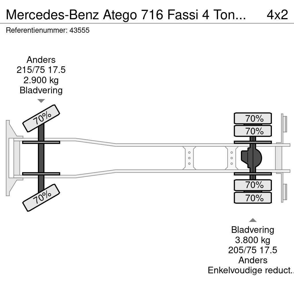 Mercedes-Benz Atego 716 Fassi 4 Tonmeter laadkraan Just 167.491 Kraner til alt terræn