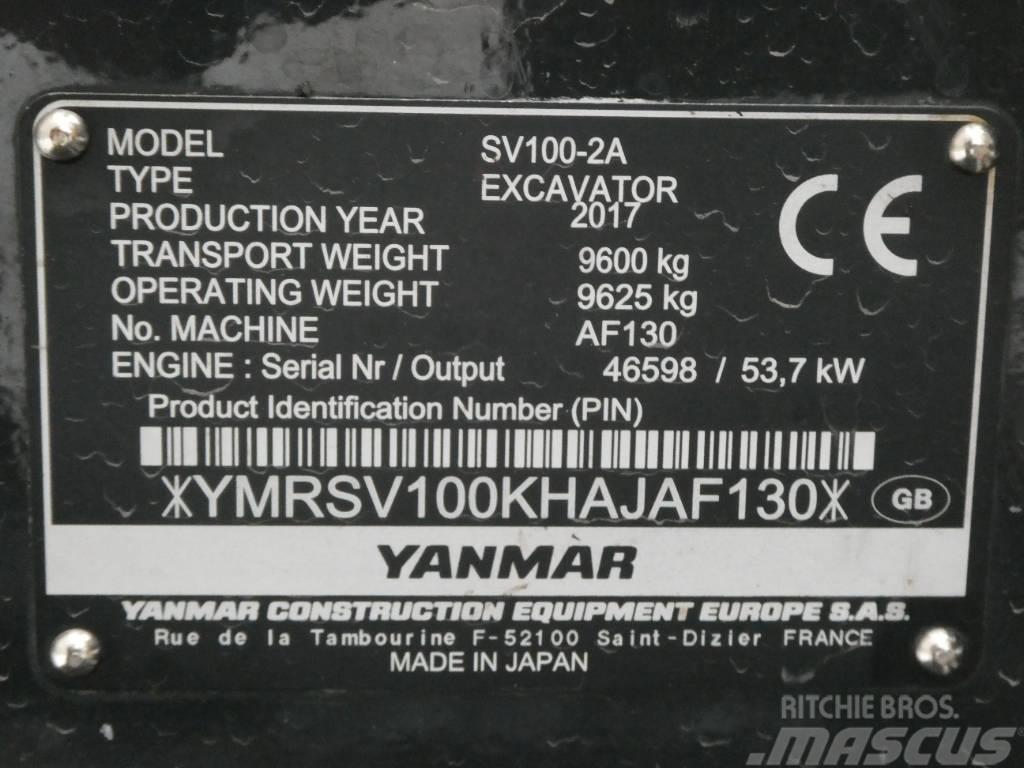 Yanmar SV 100-2A Midi-gravemaskiner 7t - 12t