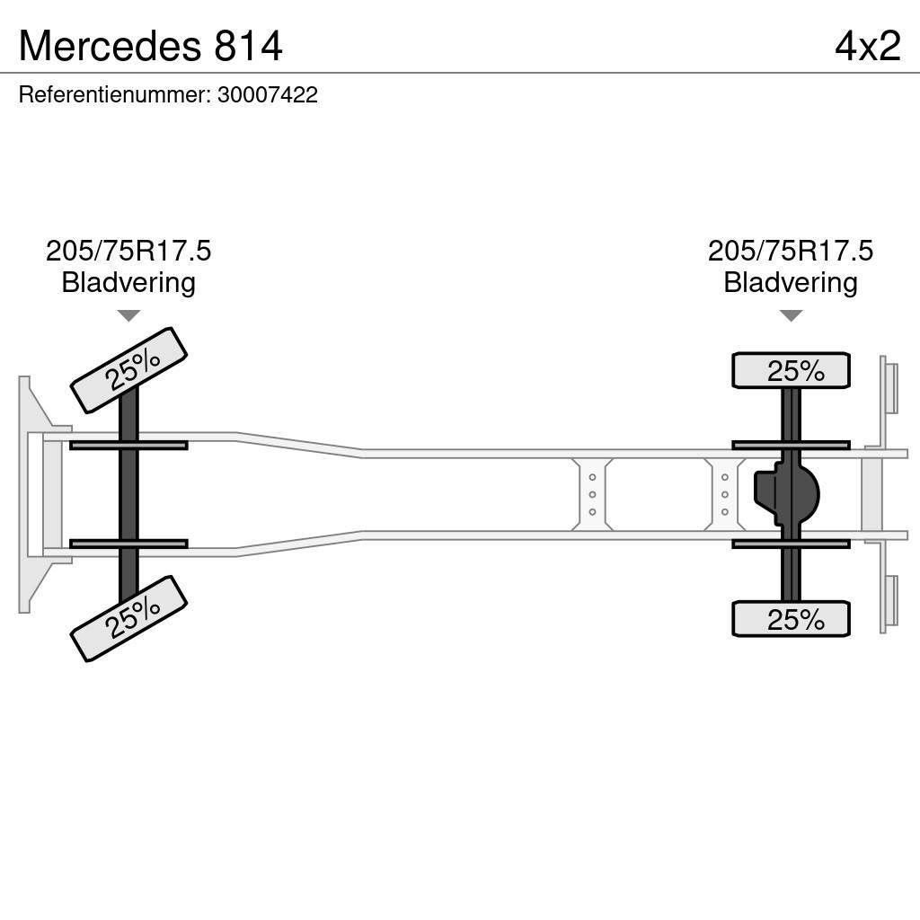 Mercedes-Benz 814 Lastbil med lad/Flatbed