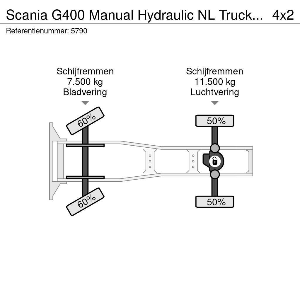 Scania G400 Manual Hydraulic NL Truck EURO 5 Trækkere