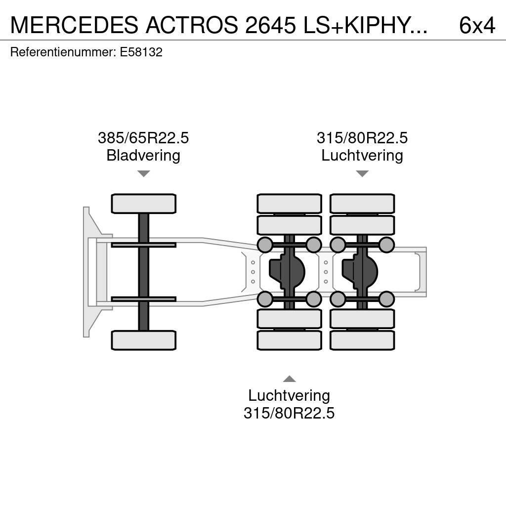 Mercedes-Benz ACTROS 2645 LS+KIPHYDR. Trækkere