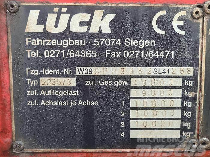  LUCK SP 35/3 | Dutch registration | Heavy duty Semi-trailer med lad/flatbed