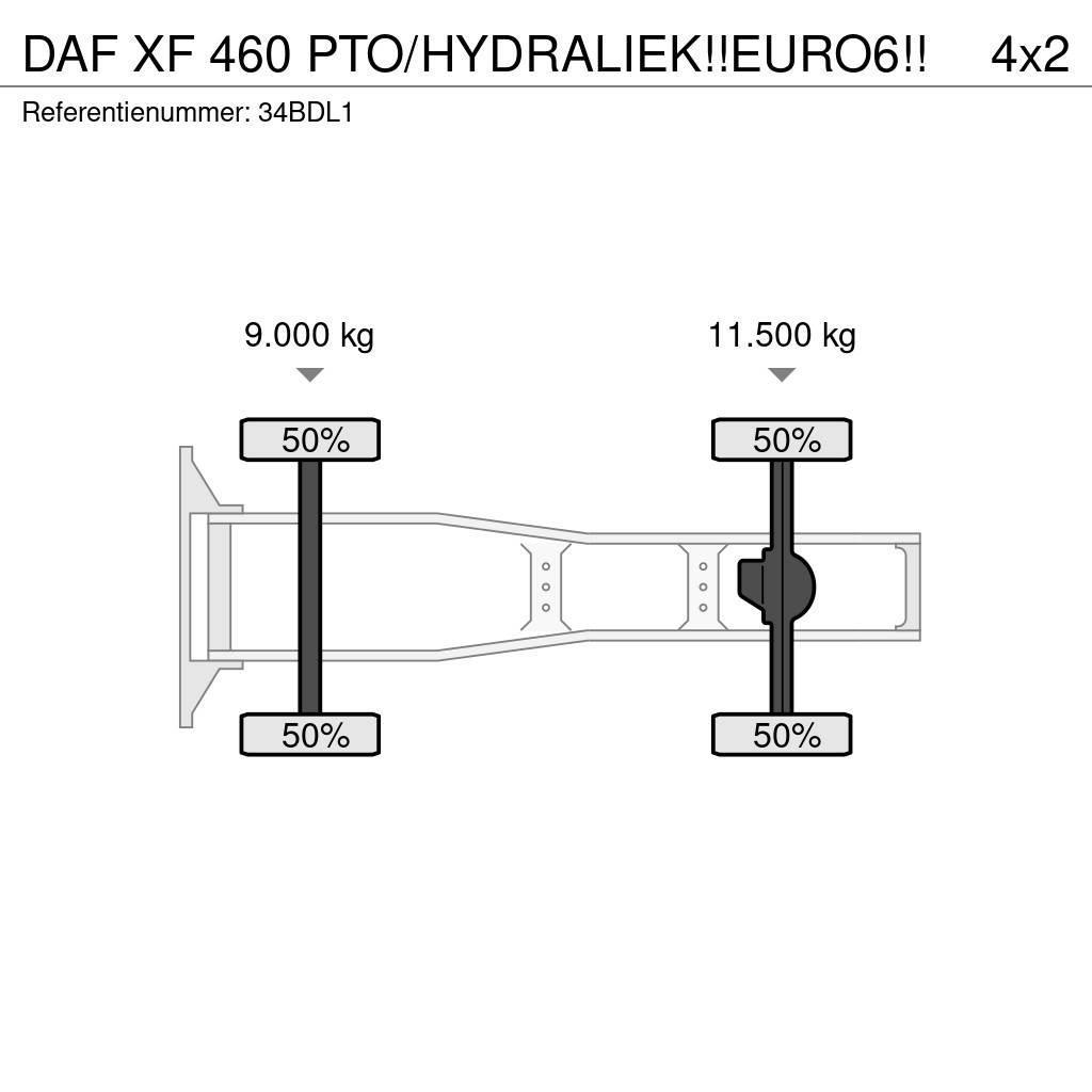 DAF XF 460 PTO/HYDRALIEK!!EURO6!! Trækkere